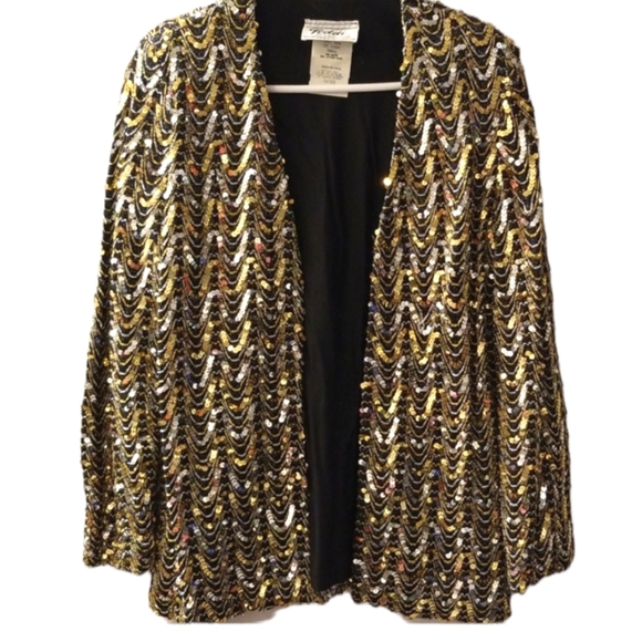 Vintage Teddi of California Sequined Embellished Jacket - Picture 3 of 10